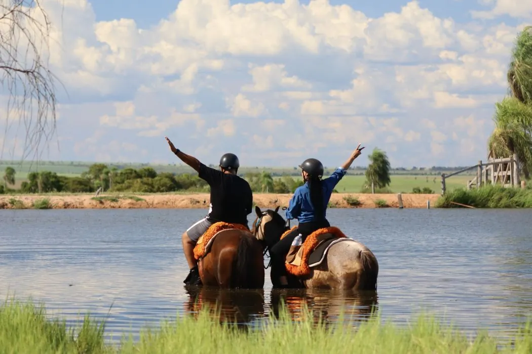 Passeio a cavalo pelos campos · Rio da Prata Passeio a cavalo pelos campos — Rio da Prata.